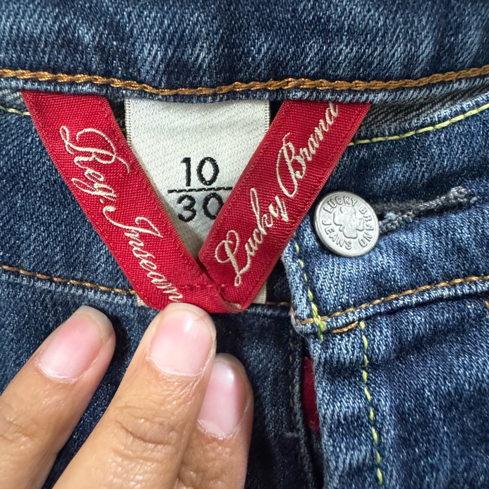 Lucky Brand Blue Flare Wide Leg Jeans - Picture 2 of 4